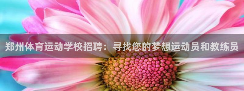 米兰体育官网下载开户：郑州体育运动学校招聘：寻找您的梦想运动