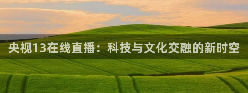 球友直播-足球篮球体育直播平台：央视13在线直播：科技与文化交融的新时空